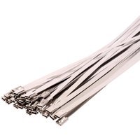 TTSS200 Stainless Steel 304 Ball Lock Cable Ties 200mm x 4.6mm 100 Pack
