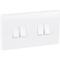Bg 10A Low Profile Switch 4 Gang 2 Way