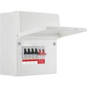 BG Metal Consumer Unit + 4 Type A RCBOs 4 Way