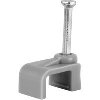 Cable Clip T&E Grey 1mm 100 Pack