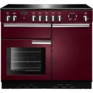 Rangemaster Professional Plus Induction Range Cooker 100cm Cranberry with Chrome Trim - PROP100EICY/C