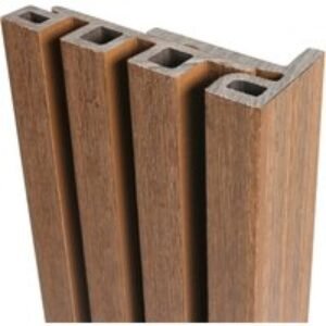 Ecoscape Spiced Oak Composite Slatted Cladding End Trim 3600mm