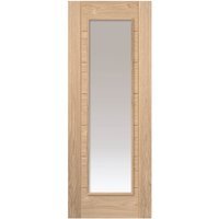 JB Kind Internal Palomino Ladder Style Unfinished Glazed Door Oak 1981 x 762 x 35mm