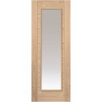 JB Kind Internal Palomino Ladder Style Unfinished Glazed Door Oak 1981 x 686 x 35mm
