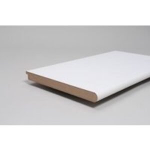 W Howard WBMR25244P3660 9 x 9 Tongue Moisture Resistant MDF Window Board White Primed 25 x 244 x 3660mm