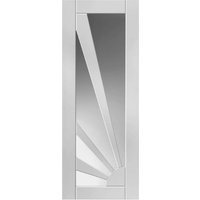 Jb Kind White Aurora Sunshine Clear Glazed White Primed Door 1981 x 762 x 35mm