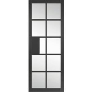 Jb Kind Plaza Black Clear Glazed Door 1981 x 762 x 35mm
