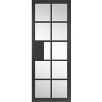 Jb Kind Plaza Black Clear Glazed Door 1981 x 762 x 35mm