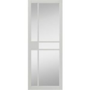 JB Kind City Interior Clear Glazed Door Art Deco Style Panels White Painted Finish 1981 x 762 x 35mm