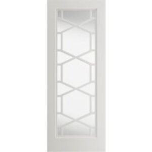 Jb Kind Quartz Clear Glazed White Primed Door 1981 x 762 x 35mm