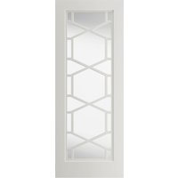 Jb Kind Quartz Clear Glazed White Primed Door 1981 x 762 x 35mm