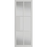 JB Kind Belton 1 Light Clear Glazed White Primed Door 1981 x 762 x 35mm