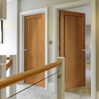 Jb Kind Oak Etna 1 Panel Un Finish Veneer Door 1981 x 686 x 35mm