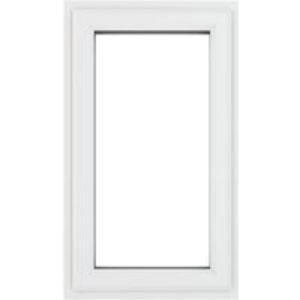 Crystal White Upvc Casement Clear Window 1P Left Hand Opening 610 mm x 965 mm