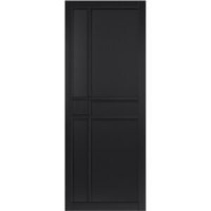JB Kind City Interior Door Art Deco Style Panels Black Painted Finish 1981 x 610 x 35mm