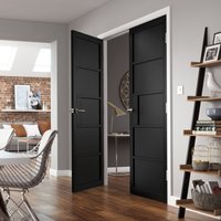 Jb Kind Metro Ladder Style 5 Panel Black Painted Finish Door 1981 x 610 x 35mm