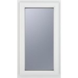 Crystal Upvc Window White A Rated Right Hand Side Hung 610mm x 1115mm Obscure Glazing