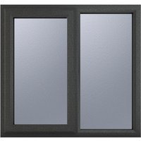 Crystal Upvc Window Grey 7016 External White Internal A Rated Left Hand Side Hung Next to A Fixed Light 1190mm x 1040mm Obscure Glazing