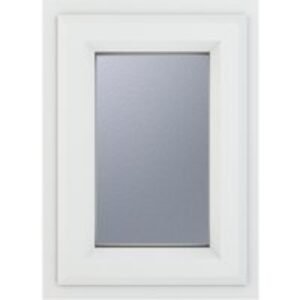 Crystal Upvc Window White A Rated Top Opener 610mm x 1040mm Obscure Glazing