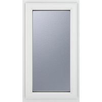 Crystal Upvc Window White A Rated Right Hand Side Hung 610mm x 965mm Obscure Glazing