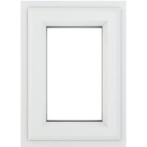 Crystal Upvc Window White A Rated Top Opener 820mm x 820mm Clear Glazing