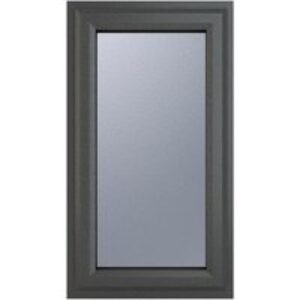 Crystal Upvc Window Grey 7016 External White Internal A Rated Right Hand Side Hung 610mm x 1115mm Obscure Glazing