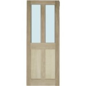 Heritage 4 Panel Clear Double Glazing Prefitted to Door 2100 x 950 x 44mm