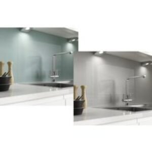 Alusplash 3050 X 610mm Double Sided Splashback Bluebird and Space Silver