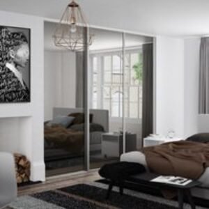 Spacepro Heritage 3 x Silver Frame Mirror Sliding Doors H2260 x W1780