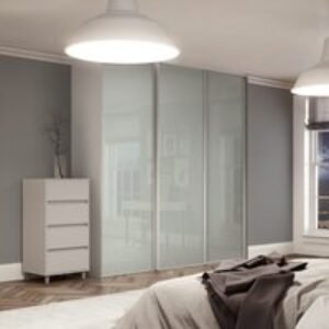 Spacepro Heritage 3 x White Frame Arctic White Sliding Doors H2260 x W2692