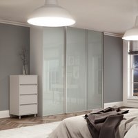 Spacepro Heritage 3 x White Frame Arctic White Sliding Doors H2260 x W2692