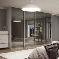 Spacepro Heritage 4 x Silver Frame Mirror Sliding Doors H2260 x W2998