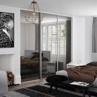 Spacepro Heritage 3 x Silver Frame Mirror Sliding Doors H2260 x W2692
