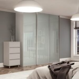 Spacepro Heritage 3 x White Frame Arctic White Sliding Doors H2260 x W1780