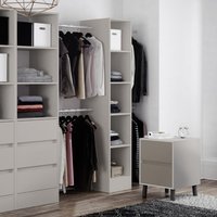Spacepro 450mm Tower Unit with Hanger Bar Dove Grey 2100 x 450 x 20mm