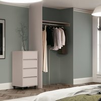 Spacepro Standard Storage with Shelf and Hanger Bar Cashmere 2400 x 500 x 90mm