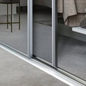 Spacepro Heritage 4 x Silver Frame Mirror Sliding Doors H2260 x W2390