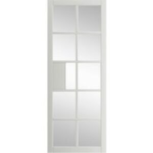 JB Kind Plaza 10 Light Clear Glazed White Primed Door 1981 x 838 x 35mm