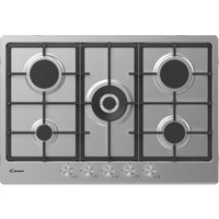 Candy 75cm Gas Hob with Cast Iron Supports Stainless Steel – CHG74WPX