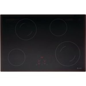 Caple C824C Four Zone Ceramic Frameless Hob with Touch Controls Black Glass 75cm