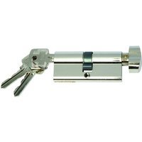 4FireDoors Euro Profile Cylinder Thumbturn Satin Nickel 70mm
