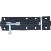 4Trade Tower Bolt Straight Black 100mm