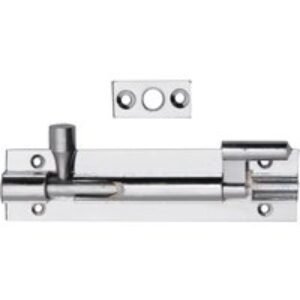 4Trade Barrel Bolt Necked Chrome 75mm