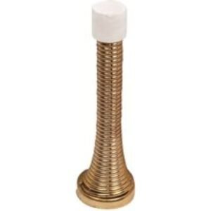 4Trade Spring Door Stop Electro Brass Pack of 2