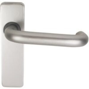 4FireDoors Round Bar Lever On Concealed Backplate 19mm