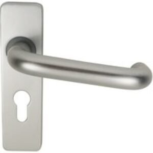4FireDoors Round Bar Lever On Europrofile Backplate 19mm