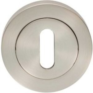 Carlisle Brass Escutcheon Lock Profile On Concealed Fix Round Rose Satin Nickel