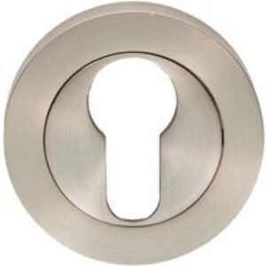 Carlisle Brass Escutcheon Euro Profile On Concealed Fix Round Rose Satin Nickel
