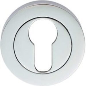 Carlisle Brass Escutcheon Euro Profile On Concealed Fix Round Rose Polished Chrome