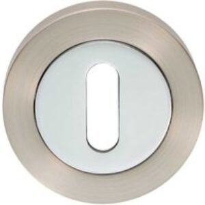 Carlisle Brass Escutcheon Lock Profile On Concealed Fix Round Rose Satin Nickel Polished Chrome